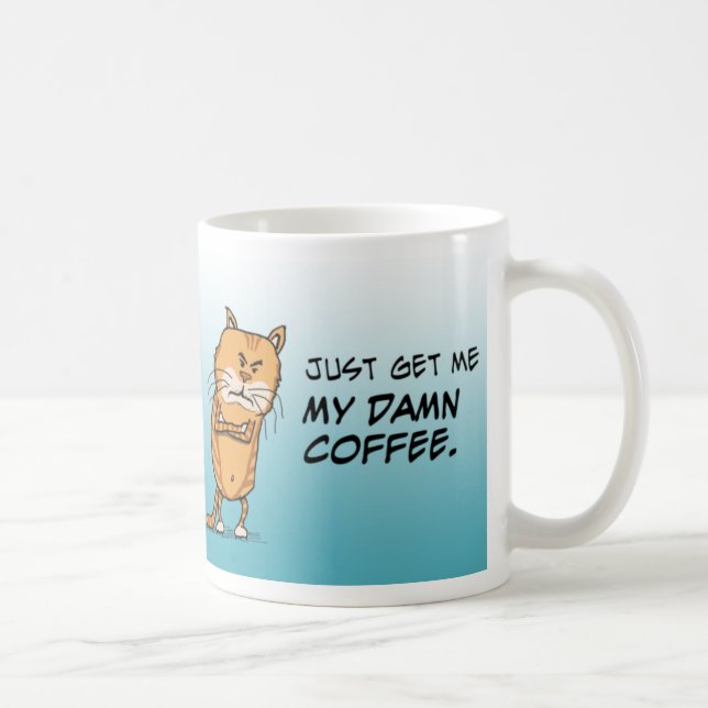 Mug Le chat grincheux veut le café (Droite)