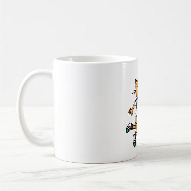 Mug Le chat joue au tennis (Gauche)