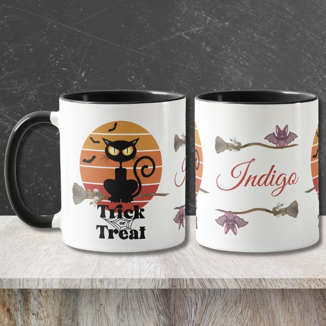 Mug Le chat sorcier ou traiter l'aventure d'Halloween (Créateur téléchargé)