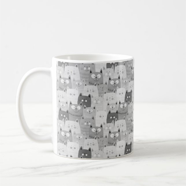 Mug le chat visage kitten toujours drôle de blague mèm (Gauche)