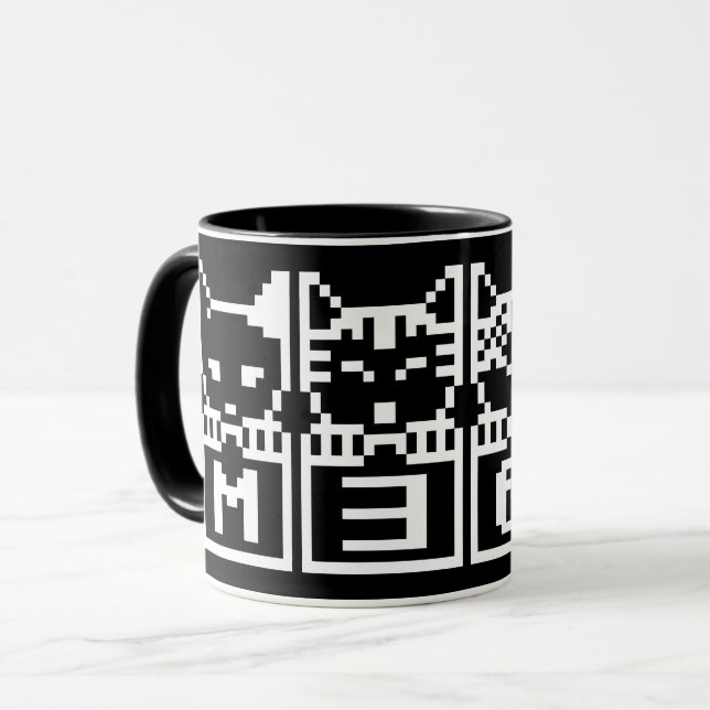 MUG LE CHATS M30W 8 BITS (Devant gauche)