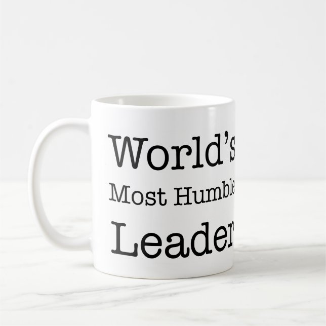 Mug Le chef le plus humble du monde (Gauche)