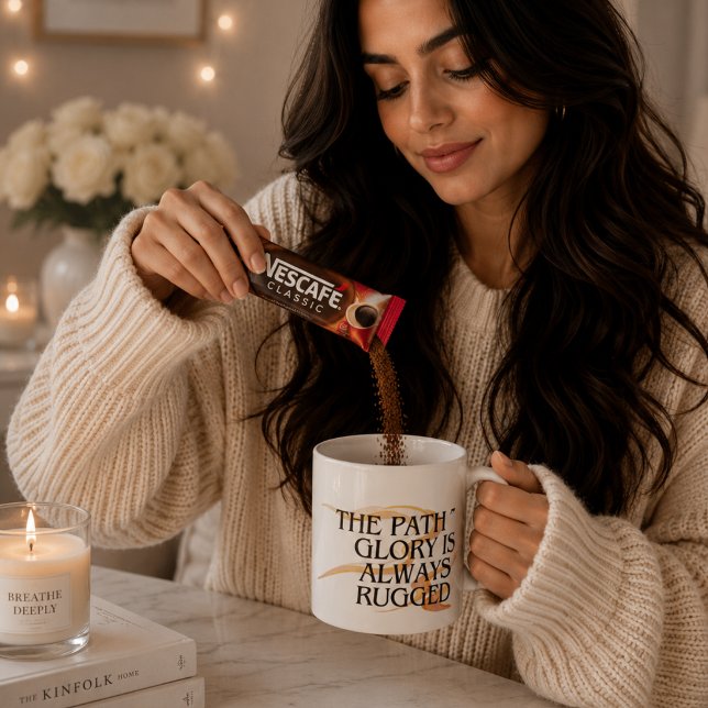 Mug Le chemin vers la gloire est toujours accidenté –  (Créateur téléchargé)