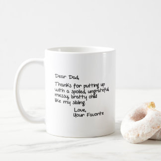 Mug Le cher papa, aiment votre favori