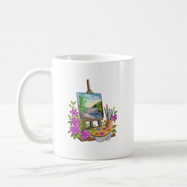 Mug Le chevalet du peintre  (Gauche)