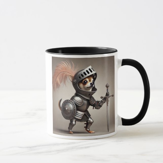 Mug Le chevalier chihuahua, protecteur du royaume. (Droite)