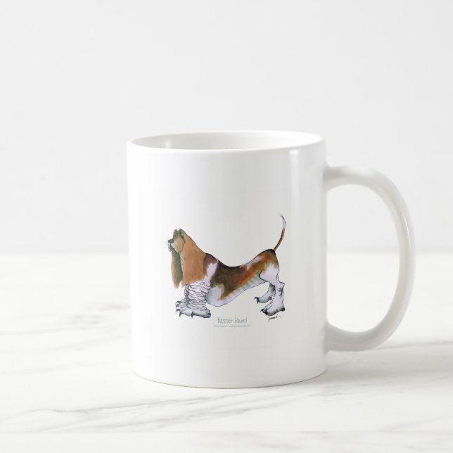 Mug le chien de basset, fernandes élégants (Droite)