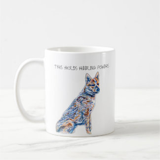 Mug Le Chien De Combat D'Heeler Qui Possède Des Pouvoi