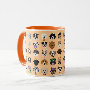 Mug Le chien d'Halloween face au Motif