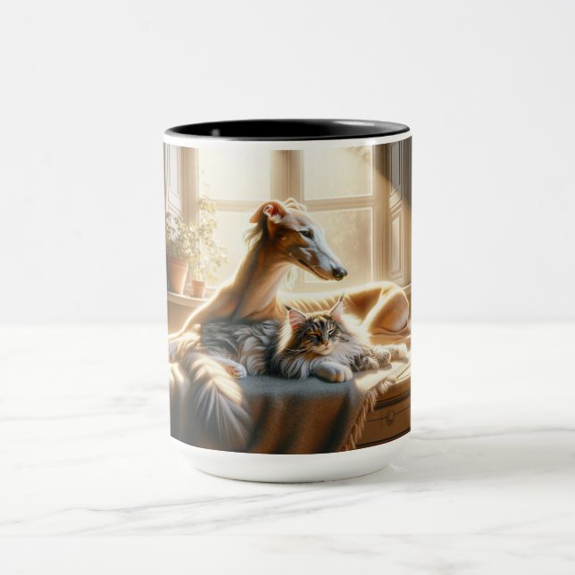 Mug Le chien et le chat qui bouillonnent. (Centre)