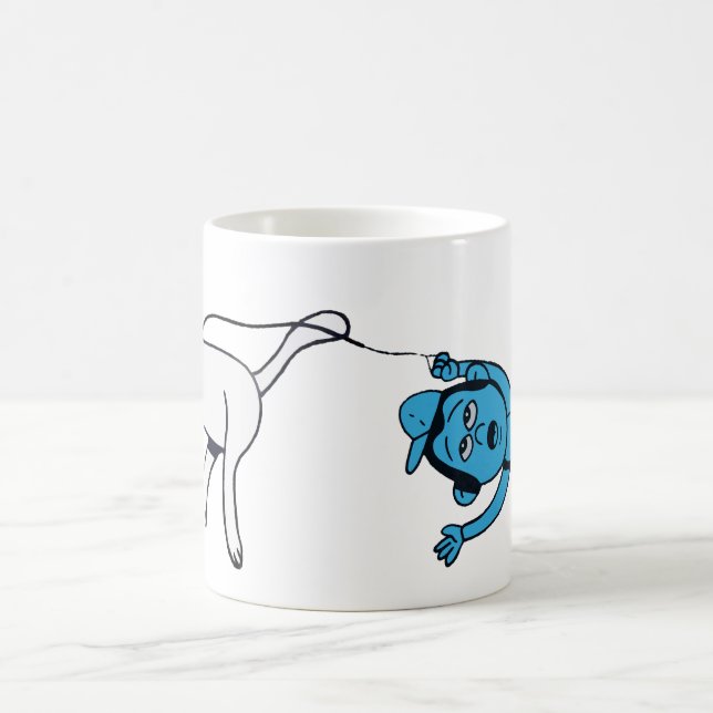 Mug Le chien prend l'homme pour marcher ! (Centre)
