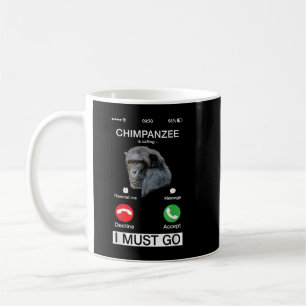 Mug Le Chimpanzé Appelle L'Art Singe Chimp Ape Animal