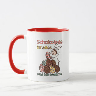 Mug Le chocolat est tout ce dont j'ai besoin