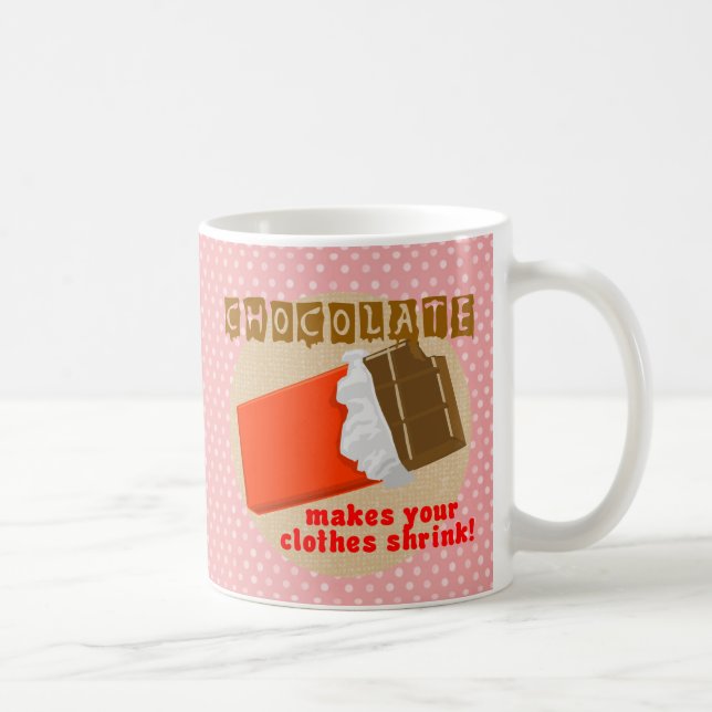 Mug Le Chocolat Rend Vos Vêtements Réduits ! (Droite)