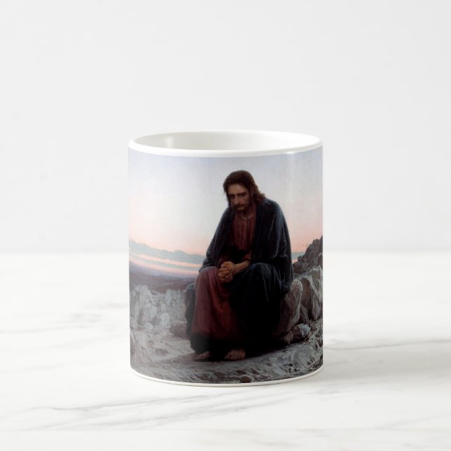 Mug Le Christ dans le désert, Ivan Kramskoi (Centre)