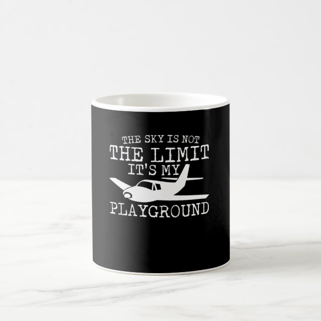 Mug Le ciel n'est pas limite son mon pilote de terrain (Centre)