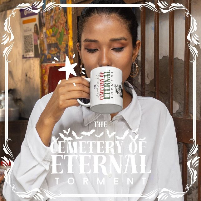 Mug Le cimetière de la tourmente éternelle (The Cemetery of Eternal Torment cover from The Beekeeper Store)