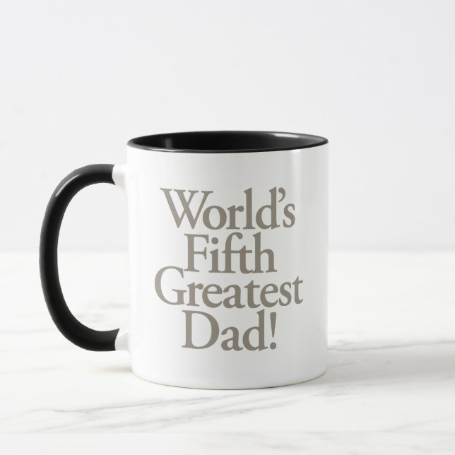 Mug Le cinquième plus grand père du monde. (Gauche)