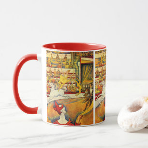 Mug Le cirque de Georges Seurat, Art Vintage