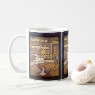 Mug Le cirque de Georges Seurat, Pointillisme Vintage