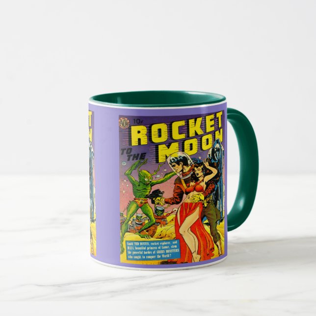MUG LE CLASSIQUE SCI FI DES ANNÉES 1950 ILLUSTRE L'ILL (Devant droit)