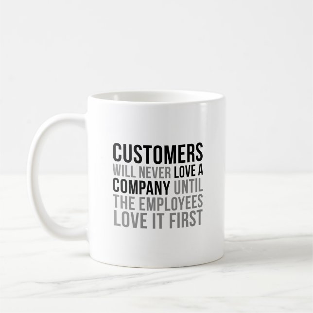 Mug Le Client N'Aidera Jamais Une Entreprise (Gauche)