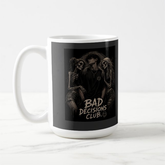 Mug “Le Club des Mauvaises Décisions : Où l'Amour Devi (Gauche)