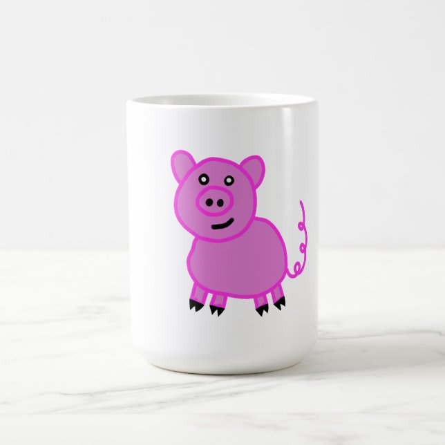 Mug Le Cochon Rose Mignon à Longue Queue (Centre)