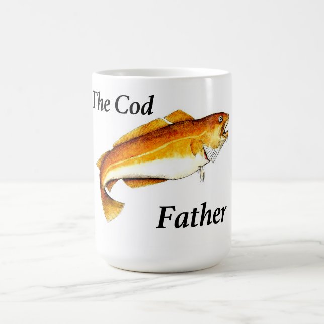 Mug Le Cod Père idéal de pêche présent. (Centre)