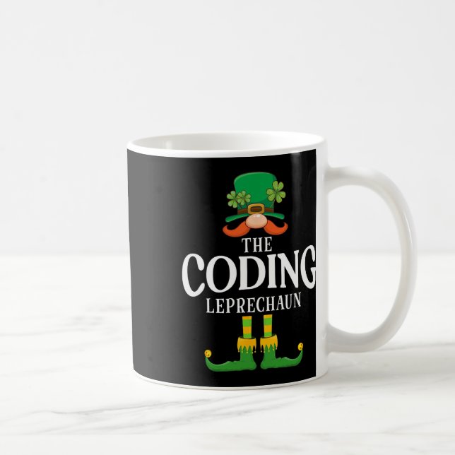 Mug Le Coding Leprechaun St Patricks Day Matching  (Droite)