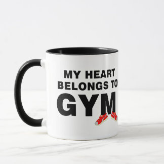 Mug Le Coeur Appartient À La Salle De Sport