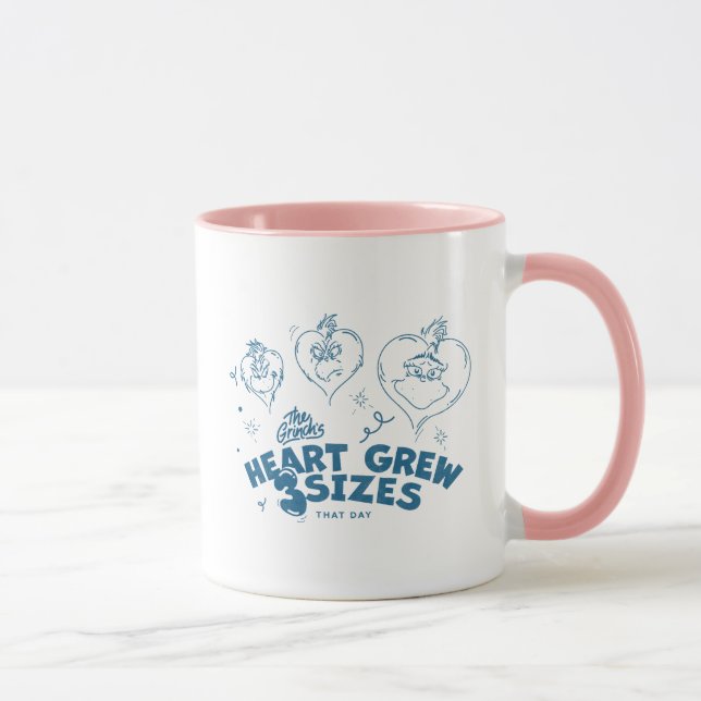 Mug Le cœur du Grinch a grandi de 3 tailles (Droite)