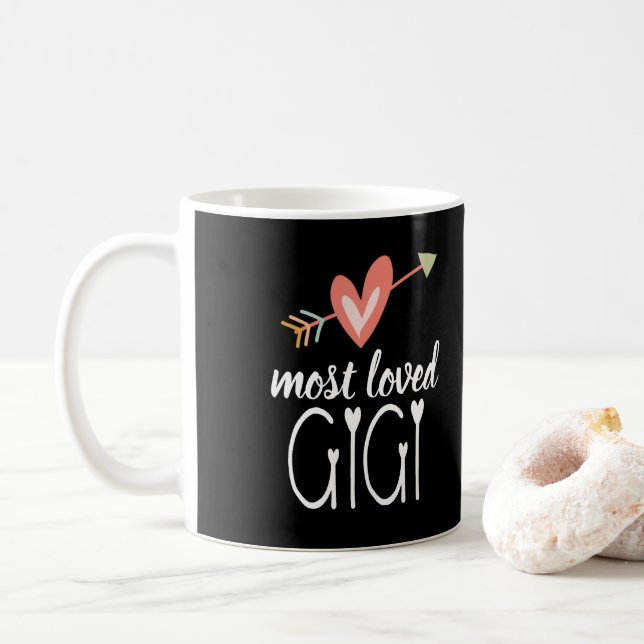 Mug Le Coeur le plus aimé Gigi (Avec donut)