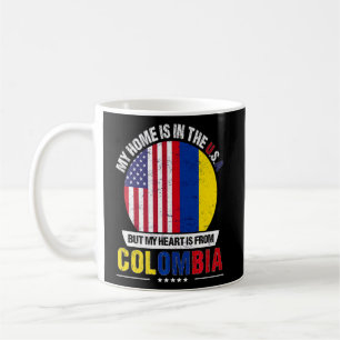 Mug Le Coeur Patriote Colombien Américain Est De Colom