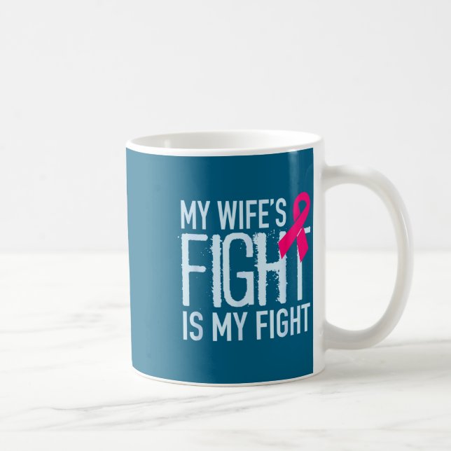 Mug Le combat de ma femme est mon combat soutien contr (Droite)
