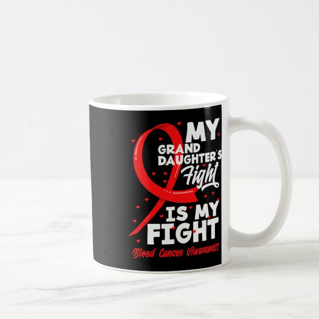 Mug Le combat de ma petite-fille est mon combat Cancer (Droite)