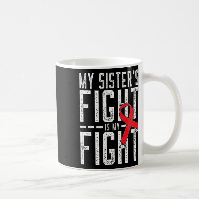 Mug Le combat de ma sœur est mon combat Sensibilisatio (Droite)