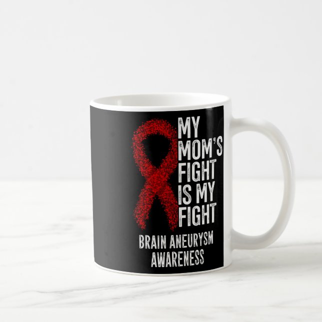 Mug Le combat de maman est mon combat Cerveau Aneurysm (Droite)