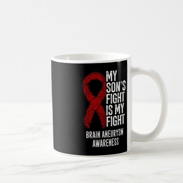 Mug Le combat de mon fils est mon combat Cerveau Aneur (Droite)