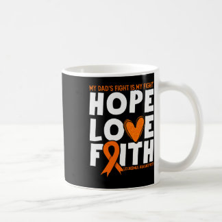 Mug Le combat de mon père est mon combat. Orange Leuke