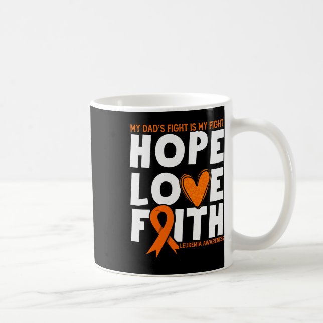 Mug Le combat de mon père est mon combat. Orange Leuke (Droite)