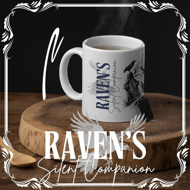 Mug Le compagnon silencieux de Raven (Raven's Silent Companion cover from The Beekeeper Store)