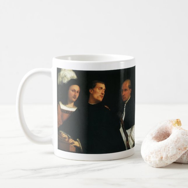 Mug Le Concert par Titien Art Fin de la Renaissance Vi (Avec donut)