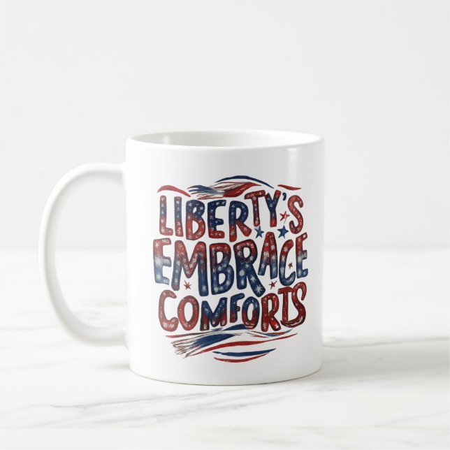 Mug Le confort d'acceptation de Liberty (Gauche)