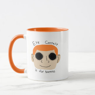 Mug Le contact visuel est pour les normaux