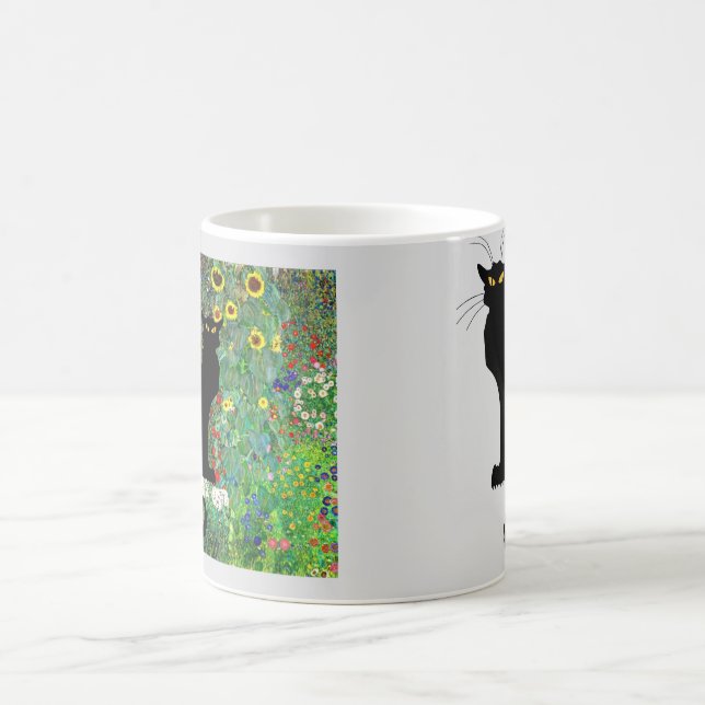 Mug Le Conversation Noir dans le jardin de Klimt (Centre)