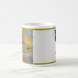 Mug Le Conversation Noir dans le pont japonais de Mone