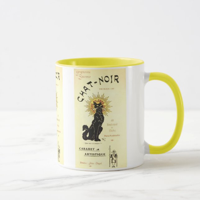 Mug Le Conversation Noir Le Chat Noir (Droite)
