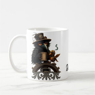 Mug Le corbeau alimenté par le café