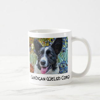 Mug Le corgi Van Gogh de Gallois de cardigan irise la